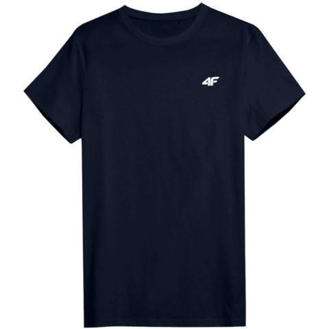 Koszulka męska 4F M1895 3pak granatowa, niebieska, biała 4FWSS24TTSHM1895 91S