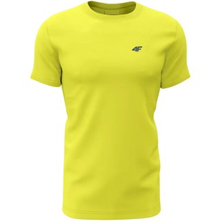 Koszulka męska 4F M1896 3pak oliwkowa, żółta, niebieska 4FWSS24TTSHM1896 90S
