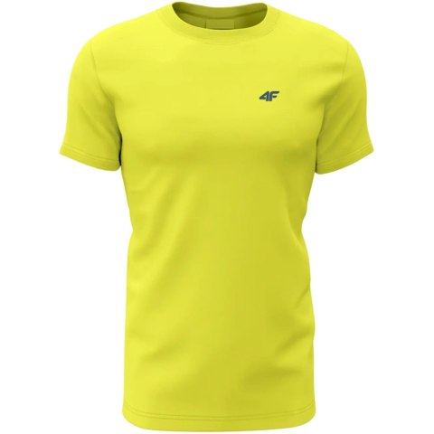 Koszulka męska 4F M1896 3pak oliwkowa, żółta, niebieska 4FWSS24TTSHM1896 90S