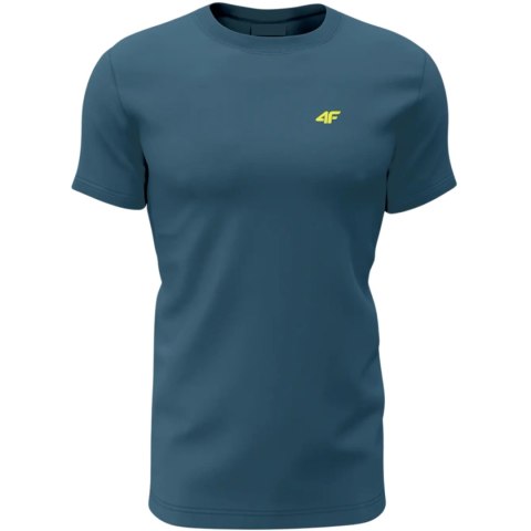 Koszulka męska 4F M1896 3pak oliwkowa, żółta, niebieska 4FWSS24TTSHM1896 90S