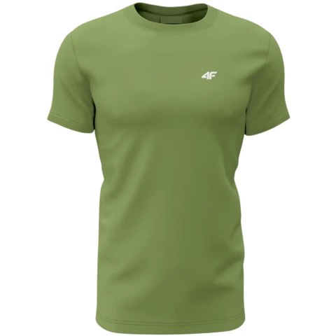 Koszulka męska 4F M1896 3pak oliwkowa, żółta, niebieska 4FWSS24TTSHM1896 90S