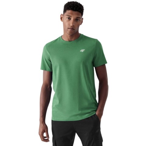 Koszulka męska 4F M3094 3pak beżowa, oliwkowa, czarna 4FWSS25TTSHM3094 92S