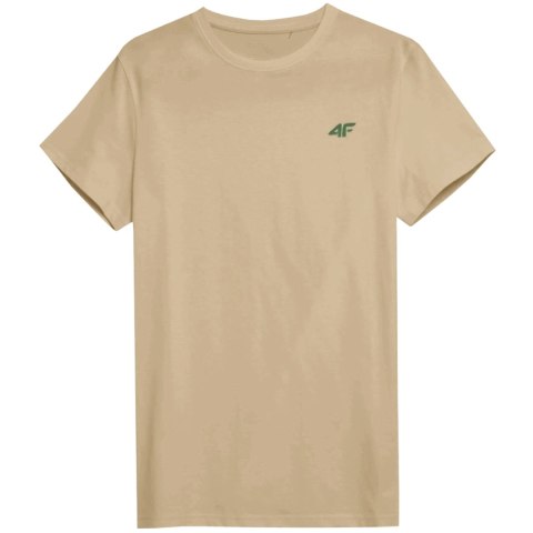 Koszulka męska 4F M3094 3pak beżowa, oliwkowa, czarna 4FWSS25TTSHM3094 92S