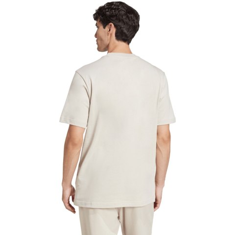 Koszulka męska adidas Essentials Small Logo Single Jersey beżowa JD1779