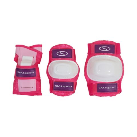 Zestaw łyżworolki Combo Monster,kask,kpl ochraniaczy,plecak Smj 26-29 różowy