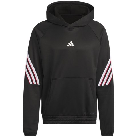 Bluza męska adidas Basketball Crazy Warm Hoody czarna JN2491