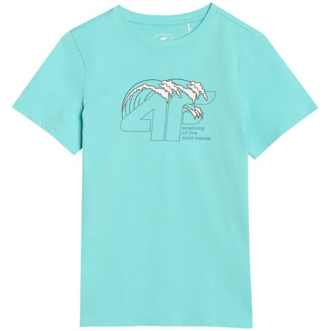 Koszulka dla chłopca 4F M1917 miętowa 4FJWSS25TTSHM1917 47S