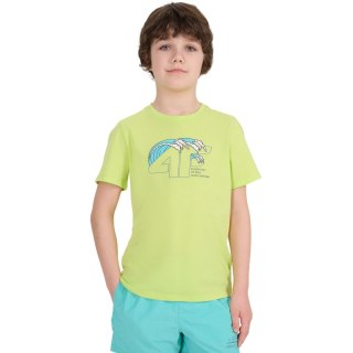Koszulka dla chłopca 4F M1917 soczysta zieleń 4FJWSS25TTSHM1917 45S