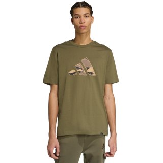 Koszulka męska adidas Camo Logo Graphic khaki KA7131