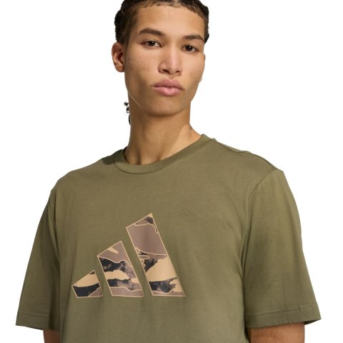 Koszulka męska adidas Camo Logo Graphic khaki KA7131