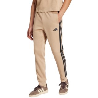 Spodnie męskie adidas Essentials 3-Stripes Fleece beżowe JX0712