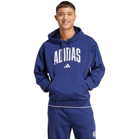Bluza męska adidas Collegiate Hoodie ciemnoniebieska KC3874