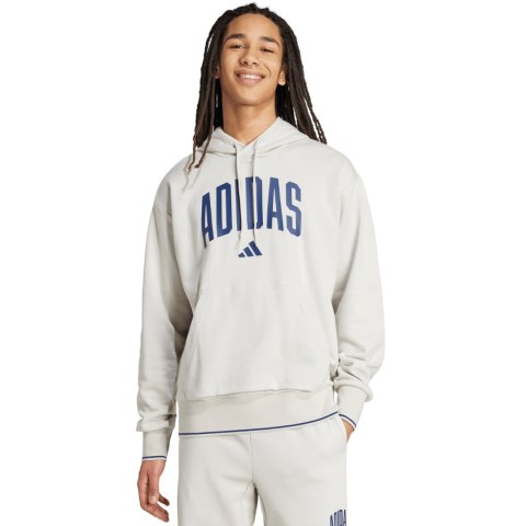 Bluza męska adidas Collegiate Hoodie jasnoszara KC3872