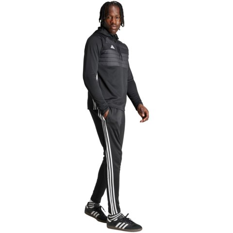 Bluza męska adidas Tiro 25 Essentials Winterized Trainig czarno-szara JN9466