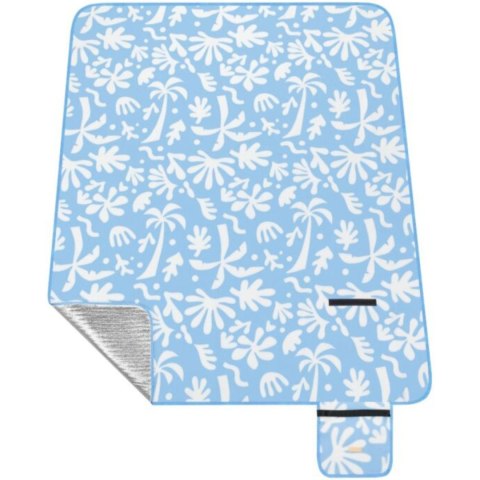 Koc piknikowy Spokey Breeze XL 210x150 cm niebieski 945902