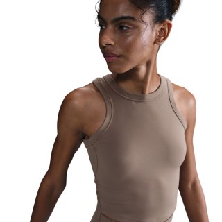 Koszulka damska Nike Dri-Fit One Fitted Crop beżowa FN2806 233