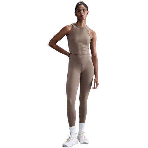 Koszulka damska Nike Dri-Fit One Fitted Crop beżowa FN2806 233