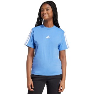 Koszulka damska adidas Essentials 3-Stripes Cotton jasnoniebieska JV7361
