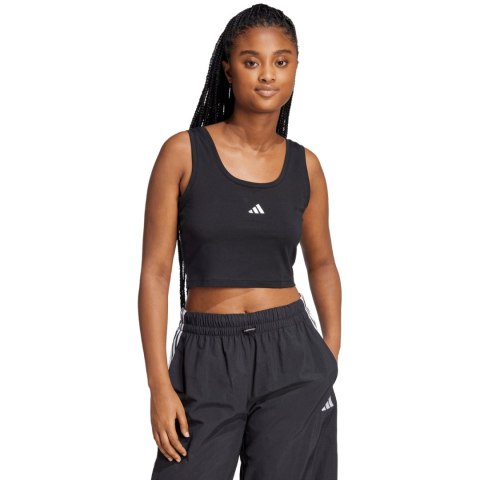 Koszulka damska adidas Essentials Small Logo Cotton czarna JE1321