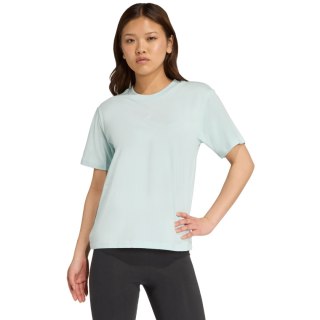 Koszulka damska adidas Essentials Small Logo Cotton jasnoniebieska JY4965