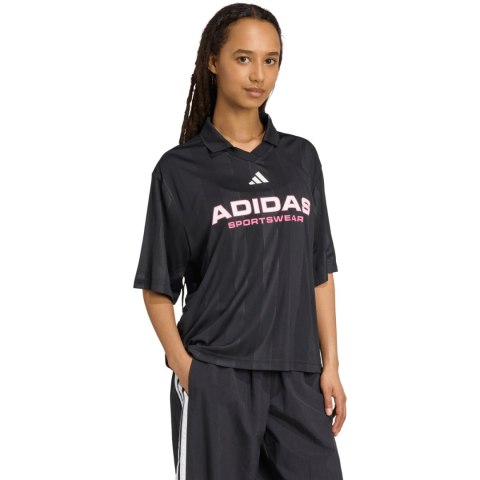 Koszulka damska adidas Tiro Q4 Polo czarna JN2749