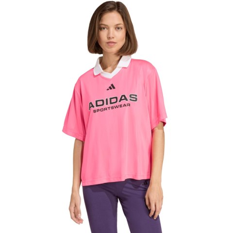 Koszulka damska adidas Tiro Q4 różowa JN2747
