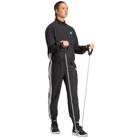 Kurtka damska adidas Train Essentials 3-Stripes czarno-biała JD6539