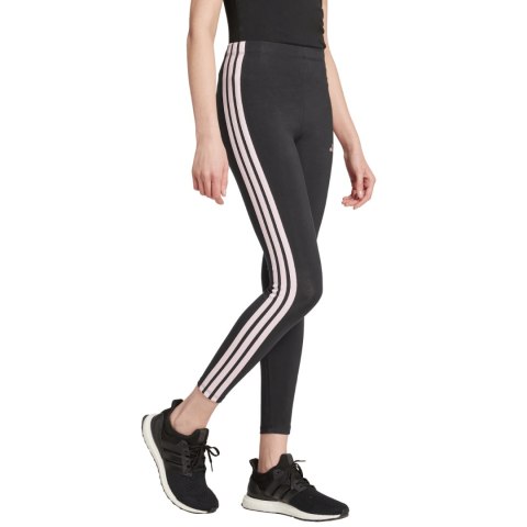 Legginsy damskie adidas Essentials 3-Stripes Cotton czarne JW1815
