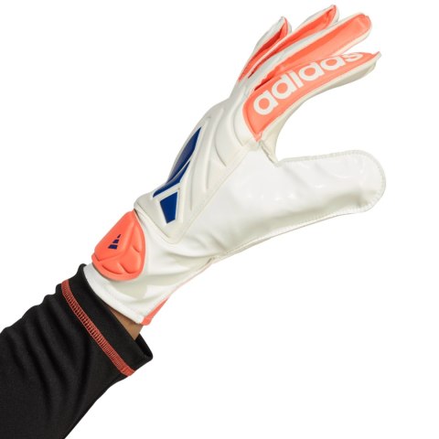 Rękawice bramkarskie adidas Copa Glove Club biało-pomarańczowe JN5339