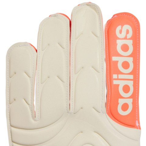 Rękawice bramkarskie adidas Copa Glove Club biało-pomarańczowe JN5339