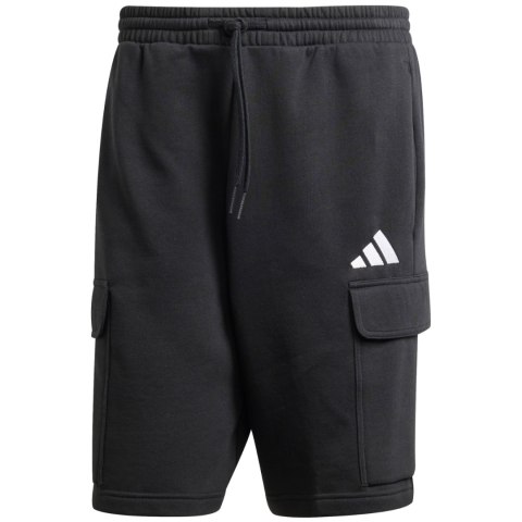 Spodenki męskie adidas Essentials Feelcozy Fleece Cargo czarne JE3869