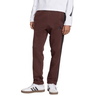 Spodnie męskie adidas Essentials 3-Stripes Fleece brązowe JX0713
