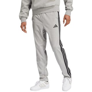 Spodnie męskie adidas Essentials 3-Stripes Single Jersey szare JE6428