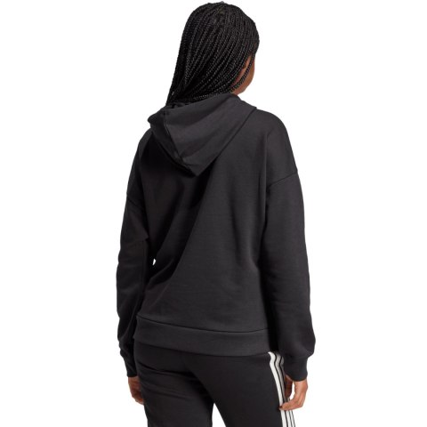 Bluza damska adidas Essentials Linear French Terry Hoodie czarna JV7841