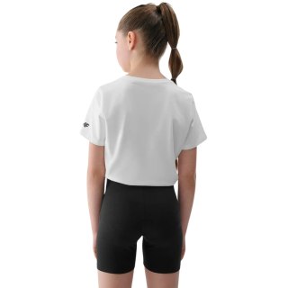 Komplet dla dziewczynki 4F koszulka, spodenki, worek F082 głęboka czerń 4FJWAW25TAPSF082 20S