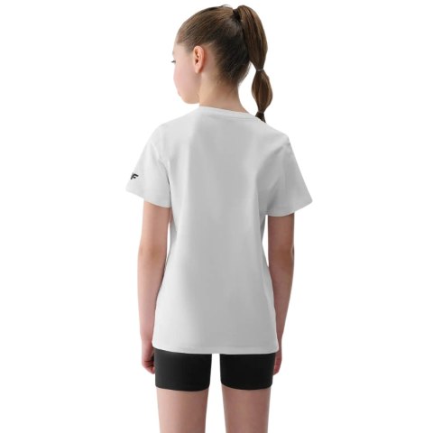 Komplet dla dziewczynki 4F koszulka, spodenki, worek F082 głęboka czerń 4FJWAW25TAPSF082 20S