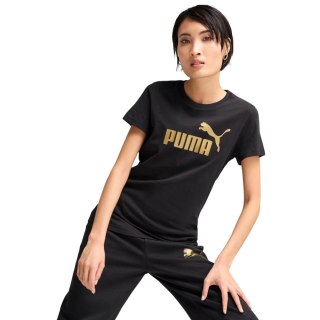Koszulka damska Puma Ess Metallic No.1 Logo czarna 631536 51