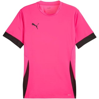 Koszulka męska Puma teamGoal Matchday Jersey różowo-czarna 705747 27