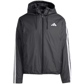 Kurtka męska adidas Essentials Climawarm 3-Stripes Insulated Hooded czarna JM4042