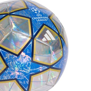 Piłka nożna adidas UCL Training 25/26 League Stage Foil srebrno-niebieska JP1549