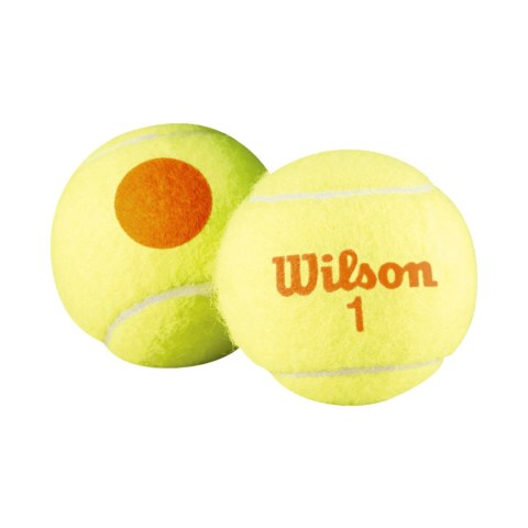 Piłki do tenisa ziemnego Wilson Starter Tour Orange 3 szt. żółte WRT137300