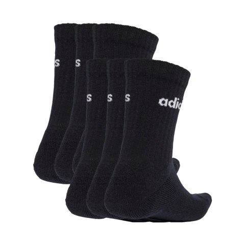 Skarpety adidas Linear Crew Socks Cushioned 6 Pair Pack czarne JL6094