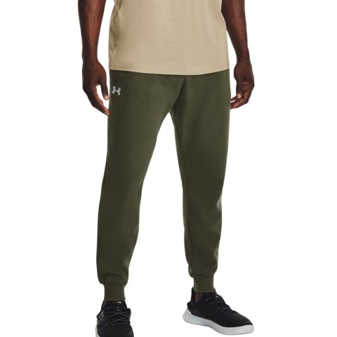 Spodnie męskie Under Armour Rival Fleece Joggers oliwkowe 1379774 390