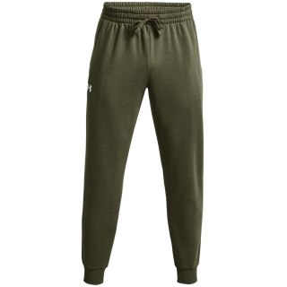Spodnie męskie Under Armour Rival Fleece Joggers oliwkowe 1379774 390