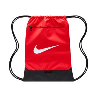Worek na buty Nike Brasilia 9,5 czerwony DM3978 657