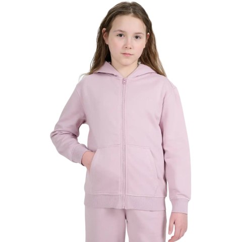 Bluza dla dziewczynki 4F F1952 jasny róż 4FJWAW25TSWSF1952 56S