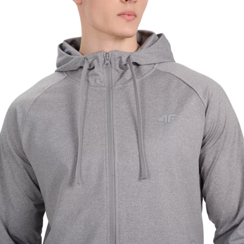Bluza męska 4F FNK M654 szary melanż 4FWMM00TFSWM654 25M