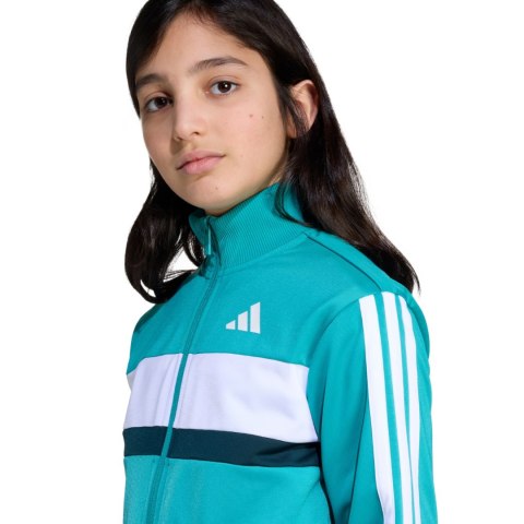 Dres dla dzieci adidas Seasonal Essentials Tiberio 3-Stripes Tricot miętowy JN2245