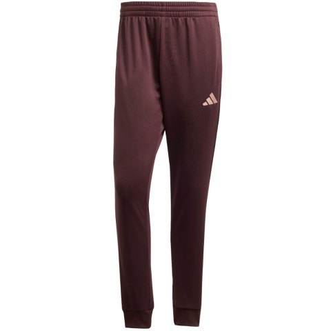 Dres męski adidas Sportswear Basic 3-Stripes French Terry brązowy JI8872