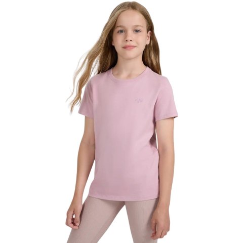 Koszulka dla dziewczynki 4F F2397 jasny róż 4FJWAW25TTSHF2397 56S
